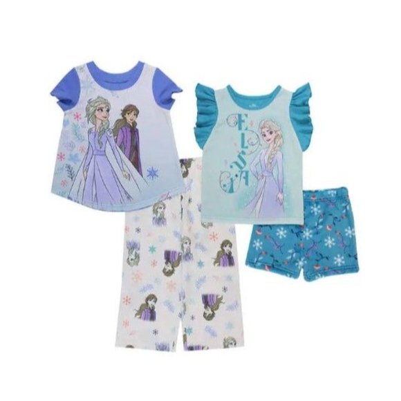 Disney Pajamas Disney Frozen Pjs Childrens Pajamas Anna Elsa 4